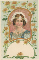 Art Nouveau  Serie Ariadne Undivided Back Très Belle Femme - Before 1900