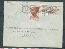 LSC " Par Avion " Timbres D'A.O.C. AFFRANCHISSANT Une Lettre Par Avion Pour La France En Avril 1952 -    LP 33001 - Lettres & Documents