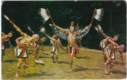 USA - NORTH CAROLINA - CARTOLINA  -  CHEROKEE INDIAN EAGLE DANCE - VG .PER CORNIGLIANO (GE) - 1961 - ITALIA - Otros & Sin Clasificación