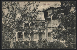 AK Sassnitz A. Rg., Hotel Villa Mary Von Herm. Kagelmacher, Strandvogt  - Sassnitz