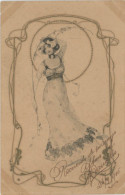 Art Nouveau  Type Kirchner   Belle Femme  MM Vienne 128 - Ante 1900