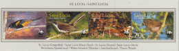 ST LUCIA 2001 WWF Birds Mi 1142-1145 MNH(**) Fauna 634 - Autres & Non Classés