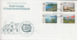 South Georgia 1993 Whaling Museum 4v FDC (GS205) - South Georgia