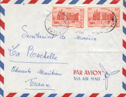 A O F SEUL SUR  LETTRE DE ABIDJAN POUR LA FRANCE 1954 - Lettres & Documents