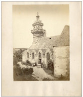 Ille Et Vilaine, Eglise De Saint Briac Sur Mer Vintage Albumen Print. Tirage Albuminé 17x23 Circa 1880 - Autres & Non Classés