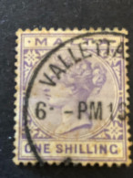 MALTA  SG 29  1s Pale Violet FU - Malta (...-1964)