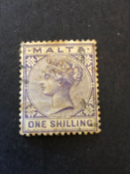 MALTA  SG 29  1s Pale Violet FU - Malte (...-1964)