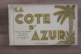 VM - 06 - 83 -carnet De 20 Cartes De La Cotes D'azur - Cannes - Nice - Villefranche - St Raphael - Antheor - Theoule.... - Provence-Alpes-Côte D'Azur