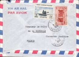 A O F AFFRANCHISSEMENT COMPOSE SUR  LETTRE DE THIES 1960 - Brieven En Documenten