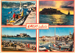 Navigation Sailing Vessels & Boats Themed Postcard Calvi La Belle Yacht - Voiliers