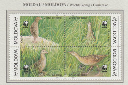 MOLDOVA 2001WWF Birds Mi 379-82 MNH(**) Fauna 637 - Otros & Sin Clasificación