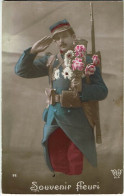 Francais Soldat  Souvenir Fleuri  92 - Patriotiques