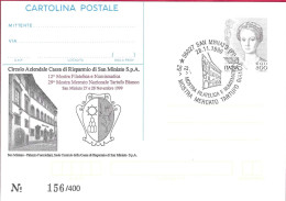 REPIQUAGE - ANNULLO SPECIALE"SAN MINIATO (PI)*28.11.1999*/12^ MOSTRA FILATELICA E NUMISMATICA-29^ MOSTRA MERCATO TARTUFO - Stamped Stationery