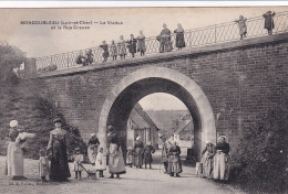 Mondoubleau (41 Loir Et Cher) Le Viaduc Et La Rue Creuse - édit. Foreau - Sonstige & Ohne Zuordnung