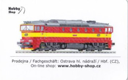 Model Trains, Locomotive, Hobby Shop Ostrava, Czech Rep., 2011, 85 X 55 Mm - Petit Format : 2001-...