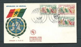 LSC "  Du Sénégal ,  Obl.  PREMIER JOUR  Dakar . En 1962 ( Timbres Admition à L'O.N.U.  -    LP 33004 - Senegal (1960-...)