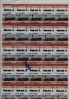 VAIPUTU TUVALU 1985 TRAINS SET OF 4 FULL SHEET  MI No 37-44 MNH VF!! - Trains