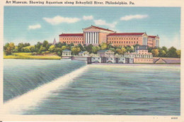 Philadelphia, Pa. Art Museum Showing Aquarium Along Schuylkill River Ngl #223.207 - Sonstige & Ohne Zuordnung