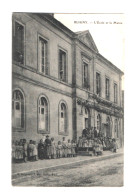 BLIGNY (21) L'ECOLE Et La MAIRIE. 1916. - Autres & Non Classés