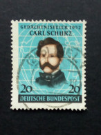 DEUTSCHLAND MI-NR. 155 GESTEMPELT(USED) CARL SCHURZ 1952 - Oblitérés