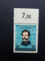 DEUTSCHLAND MI-NR. 155 POSTFRISCH(MINT) MIT OBERRAND CARL SCHURZ 1952 - Neufs