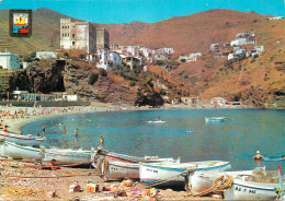 Navigation Sailing Vessels & Boats Themed Postcard Port Bou Beach - Voiliers