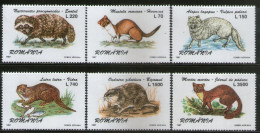 Romania 1997 Fur Bearing Animals Wildlife Sc 4135-40 6v MNH # 442 - Other & Unclassified