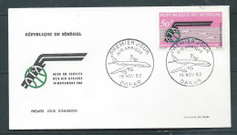 LSC "  Du Sénégal ,  Obl.  PREMIER JOUR - Air Afrique Nov. 1963  -    LP 33008 - Sénégal (1960-...)