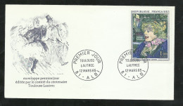 FDC  Lettre Premier Jour Illustrée  N° 1426 Albi Le 12/03/1965  Toulouse-  Lautrec        B/TB Voir Scan Soldé ! ! ! - 1960-1969