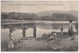 Cpa Ak Pk 87 - SAINT SULPICE LAURIERE -- L'Etang , Le Rocher Des Pêcheurs - Altri & Non Classificati