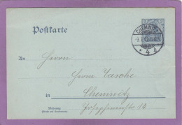 GANZSACHE MIT PRIVATER ZUDRUCK "BECKER-LOGE NO. 6 VON SACHSEN ", BEGRÄBNIS. - Postcards