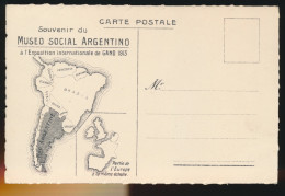 GENT * GAND * EXPO 1913 * SOUVENIR DU MUSEO SOCIAL ARGENTINO =  RUE BARTOLOME MITRE  BUENOS  AIRES - Gent