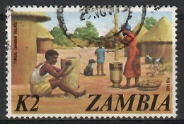 Zambia 1975 Mi 154 Cancelled  (SLZS6 ZMB154) - Farm