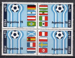 Peru 1978 Mi 1106-1109 MNH  (ZS3 PRUvie1106-1109) - 1978 – Argentine