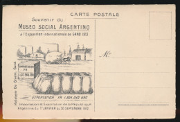 GENT * GAND * EXPO 1913 * SOUVENIR DU MUSEO SOCIAL ARGENTINO =   BANCS POPULAR ARGENTINA   BUENOS  AIRES - Gent