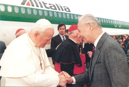 Pope John Paul II Papal Travels Postcard Warszaw - Popes