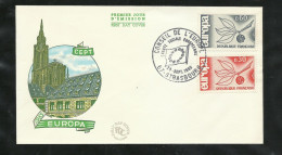 FDC  Lettre Premier Jour Illustrée  N° 1455 Et 1456  Strasbourg Le 25/09/1965  Europa      B/TB Voir Scan Soldé ! ! ! - 1960-1969