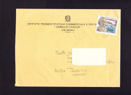 I-6005- ITALIA, Storia Postale, 1999, Goffredo Mameli, Isolato Su Lettera 2° Porto, Busta 24x18 - 1971-80: Marcophilia