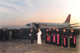 Pope John Paul II Papal Travels Postcard Malta - Papi