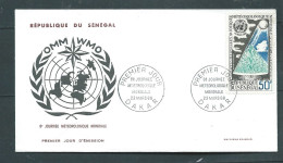 LSC "  Du Sénégal ,  Obl.  PREMIER JOUR - 8è Journée Méteoroligique Mondiale - 23/03/1968  -    LP 33010 - Senegal (1960-...)