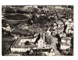 46  FIGEAC  QUARTIER DES CARMES  VUE AERIENNE    STADE  2 SCANS - Figeac