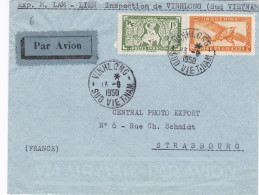 From Indochina To France - 1950 (Vinhlong) - Lettres & Documents