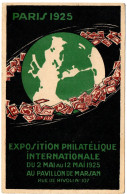 1.8.18 PARIS 1925, EXPOSITION PHILATELIQUE INTERNATIONALE, POSTCARD - Bourses & Salons De Collections