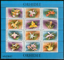 Romania 1988 Orchids Flowers Flora Sc 3535 Sheetlet MNH # 19005 - Orquideas