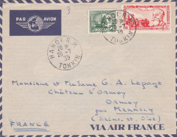 From Indochina To France - 1939 (Hanoi) - Briefe U. Dokumente
