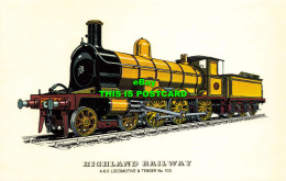 R572007 Highland Railway. 4 6 0 Locomotive And Tender No. 103. Railed Transport - Monde