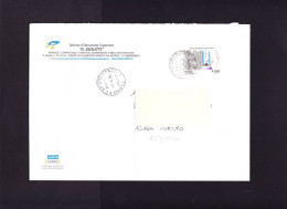 I-6009bis- ITALIA,Storia Post.,2005, Anno  Mondiale Della Fisica, Scienze, Fisica, Isolato Su Busta 23x16,5 - 2001-10: Marcophilia