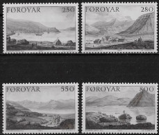 FEROE - VUES DES ILES AU 18EME SIECLE - N° 106 A 109 - NEUF** MNH - Faeroër