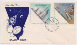 Honouring Astronauts, Exploration, SPUTNIK World First Man Made Space Satellite, Science, Astronomy IMPERF YEMEN FDC - Astronomy
