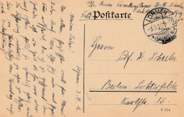 4935 32 Feldpostkarte 03-03-1916 Lohmen (sachsen)- Berlin. Absender Dr Schulze, Krankenpfleger Deutsche Lazarettzug Vau. - War 1914-18